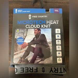 Free Country Men's Microtech Heat Cloud Knit Jogger Thermal Pants-Size XXL